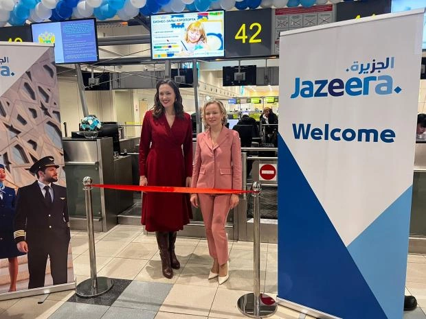  Московский аэропорт Домодедово торжественно принял первый рейс Jazeera Airways из Кувейта 